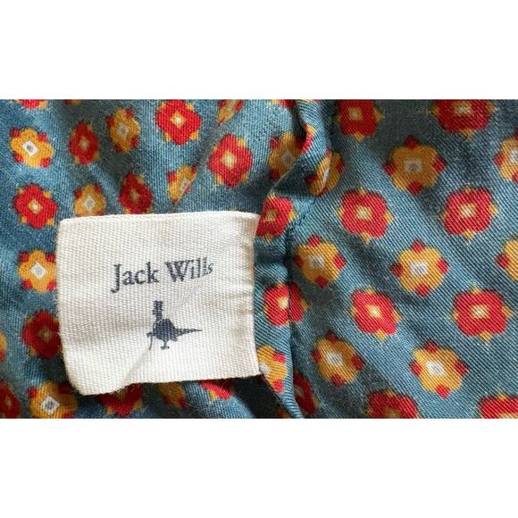 Jack Wills Silk Cotton Ruffle Tiered Mini Dress Blue Floral, Size 4, Preppy Y2K - Picture 8 of 8